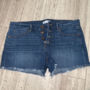 LOFT Mid-Rise Jean Shorts